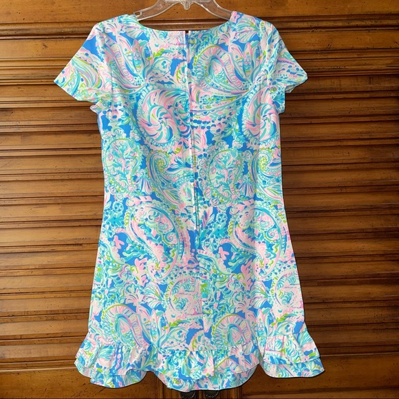 LILLY PULITZER MASEY ROMPER MULTI DREAM TEAM - Picture 15 of 16